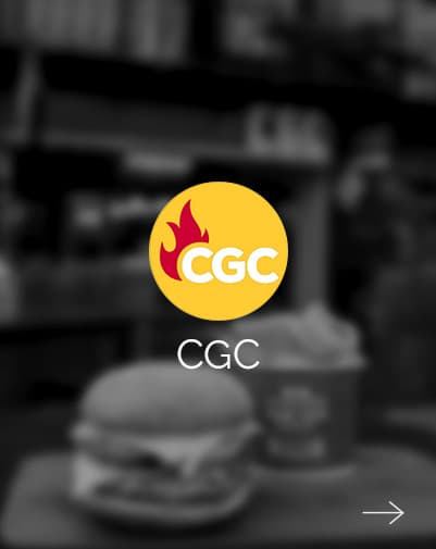 CGC brand card, burgers & fast food photography by Qaurus