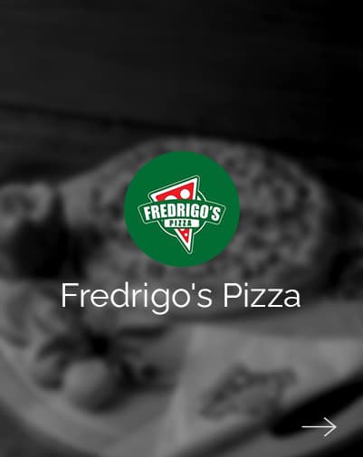 Fredrigo's Pizza brand card, pizzeria photography by Qaurus