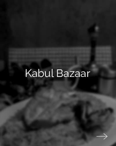 Kabul Bazaar brand card, afghan restaurant photography by Qaurus