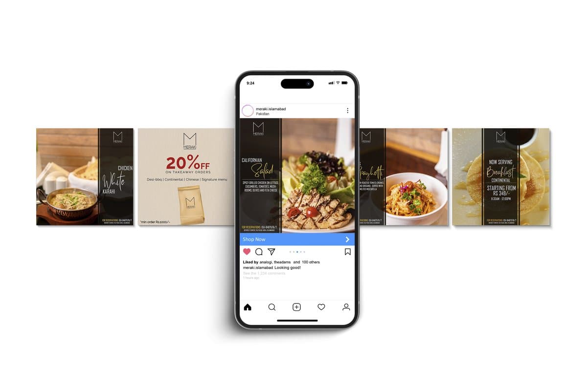 Meraki brand and social media design
